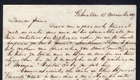 GIBRALTAR 1847 FORERUNNER & SPANISH MAIL AGENT IN GIBRALTAR