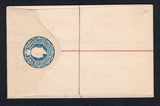 GRENADA - 1902 - POSTAL STATIONERY: 2d blue on creamy white EVII postal stationery registered envelope (H&G C3, size F) with large 'SPECIMEN' overprint in black.  (GRE/27370)