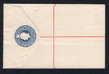 GRENADA - 1920 - POSTAL STATIONERY: 2d blue on creamy white GV postal stationery registered envelope (H&G C5, size F) with large 'SPECIMEN' overprint in black.  (GRE/27373)