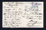 GUATEMALA 1928 REGISTERED POSTCARD