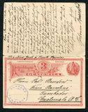 GUATEMALA 1899 POSTAL STATIONERY & CANCELLATION