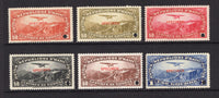 HAITI - 1933 - SPECIMENS: 'Airmail' issue the set of six overprinted 'SPECIMEN' with small hole punch. Very fine. Ex ABNCo. Archive. (SG 325/330)  (HAI/40537)