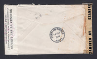 HAITI 1943 CENSORED MAIL