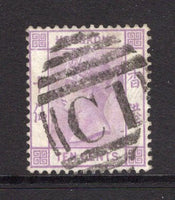 HONG KONG - 1880 - CANCELLATION: 10c mauve QV issue used with complete central strike of barred 'C1' cancel of CANTON. (SG Z158)  (HNK/12573)