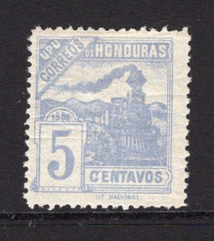 HONDURAS - 1898 - TRAIN ISSUE: 5c grey blue 'Train' issue on LAID PAPER, a fine mint copy. Underrated. (SG 110a)  (HON/37354)