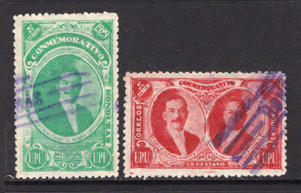 HONDURAS - 1929 - COMMEMORATIVES: 'Installation of President Colindres' issue, the pair fine lightly used. (SG 259/260)  (HON/39729)