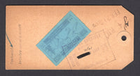 HONDURAS - 1927 - PRIVATE AIRMAIL COMPANIES: Headed 'Central American Lines EXPRESO AEREO' Baggage label addressed internally to YUSCARAN with CENTRAL AMERICAN AIRLINES 50c grey blue on blue SEMI OFFICIAL Airmail issue (Sanabria # 1) tied on reverse by boxed CENTRAL AMERICAN AIRLINES AVION COMMERCIAL CORREO AEREO TEGUCIGALPA HONDURAS cancel dated 2/21 1927 with day & month added in manuscript. The label has typed 'Contenido Aviador' at left with 'Edward M Haight' handstamp (presumably the pilot of the flig