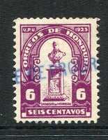 HONDURAS - 1924 - CANCELLATION: 6c purple 'Herrera' issue used with good part strike of straight line 'BASE DE PROGRESO' cancel in blue. Scarce. Thought to be a travelling P.O. Marking used on the railway. (SG 217)  (HON/5641)