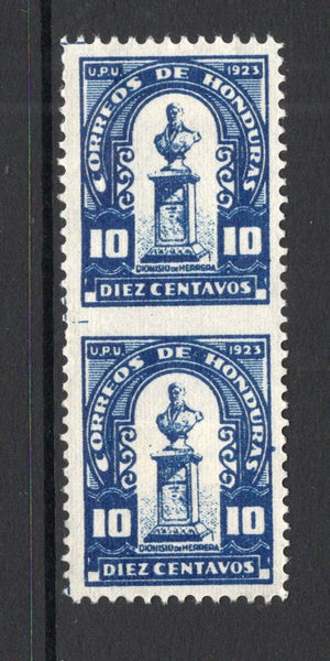 HONDURAS - 1924 - VARIETY: 10c blue 'Herrera' issue a fine unused IMPERF BETWEEN VERTICAL PAIR. (SG 218 variety)  (HON/5651)