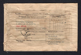 INDIA 1950 HIGH VALUE FRANKING & RATE
