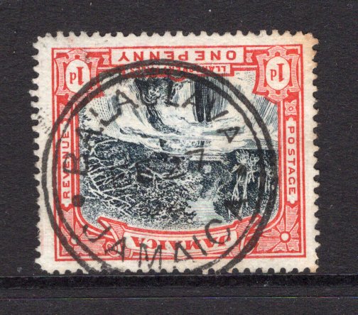 JAMAICA - 1900 - CANCELLATION: 1d slate black & red used with fine strike of BALACLAVA cds dated DEC 27 1902. (SG 32)  (JAM/24530)