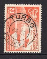 KENYA, UGANDA & TANGANYIKA - 1949 - CANCELLATION: 20c red orange GVI 'UPU' issue used with fine complete strike of TURBO KENYA cds dated 23 FEB 1950. (SG 159)  (KUT/24275)