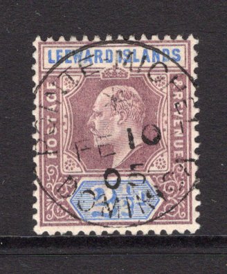 LEEWARD ISLANDS - DOMINICA - 1902 - CANCELLATION: 2½d dull purple & ultramarine EVII issue superb used with complete central strike of POINTE-MICHEL DOMINICA cds dated FEB 10 1905. (SG 23)  (LEE/40528)