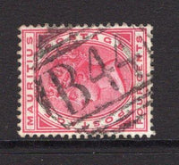 MAURITIUS - 1883 - CANCELLATION: 4c carmine QV issue used with good strike of barred numeral 'B44' of MONTAGNE BLANCHE. (SG 105)  (MAU/14485)