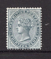 MAURITIUS - 1879 - QV ISSUE: 13c slate QV issue, watermark 'Crown CC', a fine mint copy. (SG 95)  (MAU/26112)