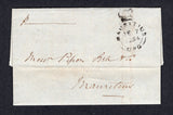 MAURITIUS - 1854 - INCOMING MAIL: Complete folded letter from Australia datelined 'Melbourne 22 Sep 1854' and endorsed 'Duplicate Via Ceylon' sent by hand outside of the mails to Mauritius. Addressed to 'Pipon Bell & Co. Mauritius'. The cover was entered into the mails at Port Louis with a fine strike of the 'Crowned' MAURITIUS GPO cds dated DEC 7 1854. A fine item.  (MAU/26478)