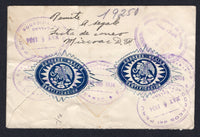 MEXICO 1934 AIRMAIL, REGISTRATION & DESTINATION