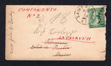 MEXICO - 1889 - INCOMING MAIL: Incoming cover from USA franked with 1887 2c green 'Washington' issue (SG 218) tied by SAINT ALBANS VT duplex dated AUG 5 1889. Addressed to 'Rev J Cooley jr, Tehuacan, Estado de Puebla, Mexico' with addressed crossed through and 'CAMPAMENTO No.2' and 'LA CALAVER' added in red manuscript. NUEVO LAREDO & MEXICO CITY transit cds's on reverse. Cover roughly opened at right. Unusual.  (MEX/40147)