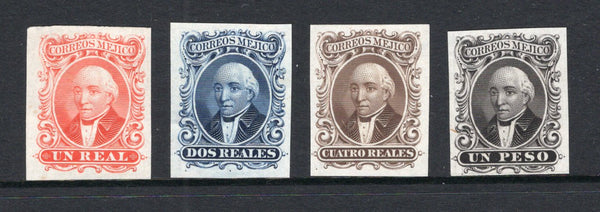 MEXICO - 1864 - PROOF: 'American Banknote Co.' HIDALGO issue, the set of four fine IMPERF PROOFS on thin white paper. Ex ABNCo. Archive. Very scarce. (SG 15/18)  (MEX/40357)