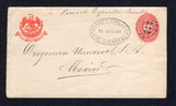 MEXICO - 1893 - POSTAL STATIONERY & CANCELLATION: 10c red 'Waterlow' NUMERAL postal stationery envelope (H&G B36, UPSS #E45) with manuscript 'Puente Espiritu Santo' at top, dumb cork cancel and superb strike of oval FRANCO CHILAPA E DE GUERRERO cancel in black dated 26 AUG 1893. Addressed to MEXICO CITY with transit & arrival marks on reverse. Very fine & attractive.  (MEX/40654)