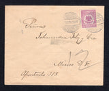 MEXICO - 1914 - CIVIL WAR: Cover franked with single 1914 15c mauve 'Denver' issue (SG CT44) tied by AGUASCALIENTES cds's dated 21 SEP 1914. Addressed to MEXICO CITY with arrival mark on reverse.  (MEX/41461)