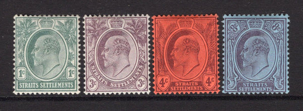 MALAYA - STRAITS SETTLEMENTS - 1903 - STRAITS SETTLEMENTS - EVII ISSUE: 'EVII' issue, the set of four fine mint. (SG 123/126)  (MYA/14307)