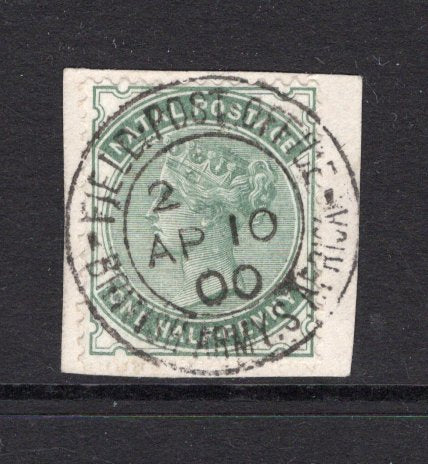 NATAL - 1900 - CANCELLATION & BOER WAR: ½d dull green QV issue tied on piece by fine complete strike of FIELD POST OFFICE 2 BRITISH ARMY S.AFRICA cds dated AP 10 1900 of A.P.O. 48 located at FORT NAPIER, PIETERMARITZBURG. Likely the earliest known use of this cancel a full 20 days earlier than Proud records its use from the 1st May 1900. (SG 97a)  (NAT/41081)