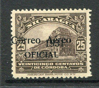 NICARAGUA - 1932 - OFFICIAL AIRMAIL: 25c brown purple 'Correo Aereo OFICIAL' overprint issue, a fine mint copy with additional '1931' overprint in black. Scarce & underrated stamp. (SG O693)  (NIC/26573)