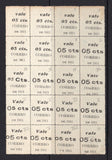 NICARAGUA - 1911 - RAILWAY COUPON ISSUE & MULTIPLE: 5c on 5c on 2c blue 'Railway Coupon' issue with fiscal overprint in black, a fine unused block of twenty showing the complete setting. (SG 320)  (NIC/37024)