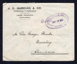 NICARAGUA 1914 MULTIPLE FRANKING