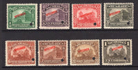 NICARAGUA - 1922 - SPECIMENS: 'National Palace' SECOND issue the set of eight all overprinted SPECIMEN in red. Ex ABNCo. Archive. (SG 465/472)  (NIC/4769)