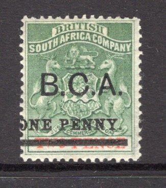 NYASALAND - 1895 - PROVISIONAL ISSUE: 1d on 2d sea green & vermilion 'Provisional' issue surcharged at Capetown. A fine mint copy. (SG 20)  (NYA/33454)