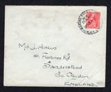 NEW ZEALAND - 1931 - MARITIME: Cover with 'R.M.S. NIAGARA' imprint on flap franked with 1926 1d rose carmine (SG 468) tied by fine strike of MARINE POST OFFICE NEW ZEALAND R.M.S. NIAGARA cds. Addressed to UK.  (NZL/21765)