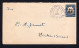 PANAMA - 1929 - POSTAL STATIONERY & CANCELLATION: 5c blue & black postal stationery envelope (H&G B6) used with fine strike of ADMON. PRIN DE CORREOS LAS TABLAS cds dated APR 5 1929. Addressed to SWITZERLAND with transit cds and Tourism Publicity cachet on reverse.  (PAN/27066)