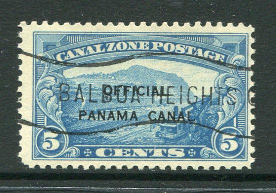 PANAMA - CANAL ZONE - 1941 - OFFICIAL ISSUE: 5c blue with 'OFFICIAL PANAMA CANAL' overprint, a fine lightly used copy. (SG O182)  (PAN/30588)
