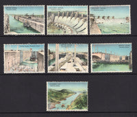 PANAMA - 1930 - CINDERELLA: Circa 1930 set of seven multicoloured labels depicting various parts of the Panama Canal including Gatun Locks, Spillway Gatun and Culebra Cut. Mint or unused. Very attractive.  (PAN/39437)