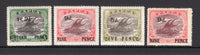 PAPUA NEW GUINEA - 1931 - PROVISIONAL ISSUE: 'Lakatoi' SURCHARGE issue, the set of four fine mint. (SG 123/126)  (PAP/15262)