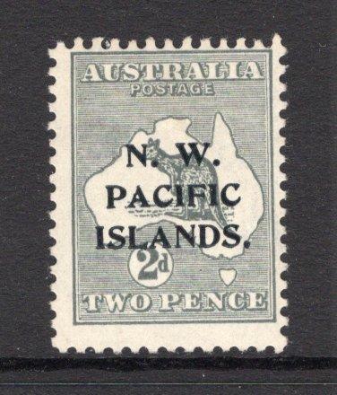 PAPUA NEW GUINEA - 1915 - N.W. PACIFIC ISLANDS ISSUE: 2d grey 'Roo' issue with 'N. W. PACIFIC ISLANDS' overprint Type 'a', a fine mint copy. (SG 86)  (PAP/15295)