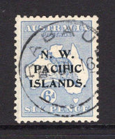 PAPUA NEW GUINEA - 1915 - N.W. PACIFIC ISLANDS ISSUE: 6d ultramarine 'Roo' issue with 'N. W. PACIFIC ISLANDS' overprint Type 'c', a fine used copy with RABAUL cds dated 5 JUL 1916. (SG 88)  (PAP/15296)