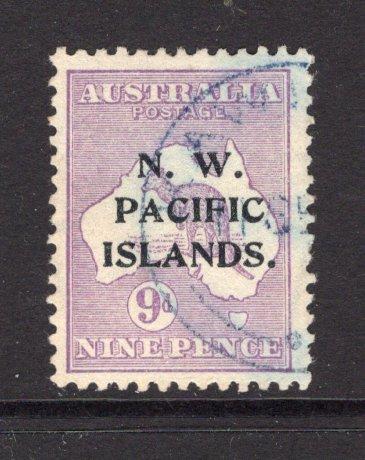 PAPUA NEW GUINEA - 1915 - N.W. PACIFIC ISLANDS ISSUE: 9d violet 'Roo' issue with 'N. W. PACIFIC ISLANDS' overprint, Type 'a', a fine used copy with purple cds. (SG 89)  (PAP/15299)