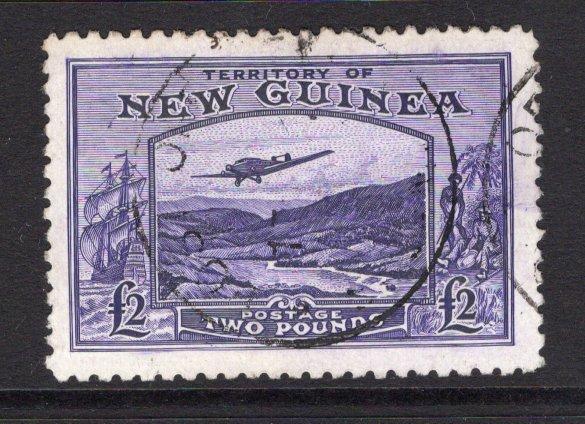 PAPUA NEW GUINEA - 1935 - HIGH VALUE ISSUE: £2 bright violet 'Bulolo Goldfields' issue, a very fine cds used copy. (SG 204)  (PAP/34661)