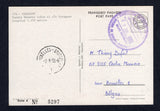 PARAGUAY - 1993 - POSTAL STATIONERY: 'Franqueo Pagado Port Paye' modern postal stationery viewcard with view of 'Puente Remanso sobre el rio Paraguay'. Inscribed 'Serie A No. 5297' (each card was individually numbered) and printed by 'Imp Modelo S.A.'. The card is used with AEROPUERTO INTERNACIONAL SILVIO PETTIROSSI OFICINA DE CAMBIO cds dated 27 JUL 1993. Addressed to BELGIUM with arrival cds. An unusual item of modern postal stationery, rarely seen from Paraguay.  (PAR/33265)