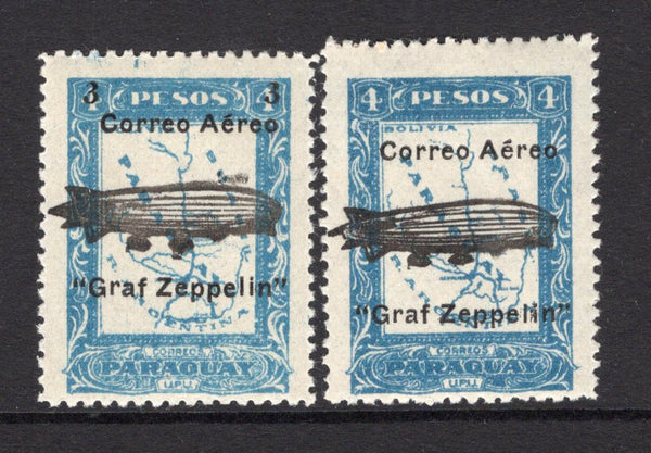 PARAGUAY - 1931 - AIRMAILS: 'Graf Zeppelin' overprint issue the pair fine mint. (SG 429/430)  (PAR/39629)