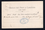 PERU 1900 POSTAL STATIONERY