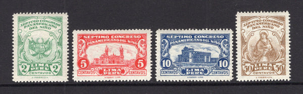 PERU - 1930 - COMMEMORATIVES: 'Sixth Pan American Child Congress' issue the set of four fine mint. (SG 472/475)  (PER/6165)