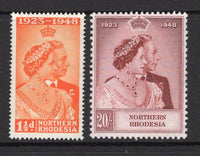 RHODESIA - NORTHERN RHODESIA - 1948 - SILVER WEDDING ISSUE: 'Silver Wedding' issue, the pair fine mint. (SG 48/49)  (RHO/15553)