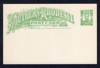 RHODESIA - SOUTHERN RHODESIA - 1937 - POSTAL STATIONERY: ½d yellowish green on light cream GVI postal stationery card (H&G 5). A fine unused example.  (RHO/22151)