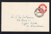RHODESIA - SOUTHERN RHODESIA - 1947 - POSTAL STATIONERY: 1d red GVI postal stationery envelope (H&G B5) used with fine EIFFEL FLATS cds. Addressed locally within EIFFEL FLATS.  (RHO/22152)