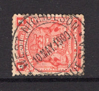 RHODESIA - 1898 - CANCELLATION: 1d red 'Arms' issue used with good strike of WEST NICHOLSON cds dated 10 MAY 1900. (SG 78)  (RHO/33458)