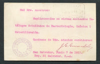 SALVADOR 1911 POSTAL STATIONERY